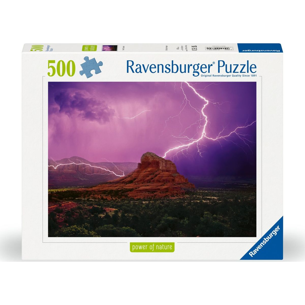 Ravensburger Puslespil - 500 Brikker - Pink Torden