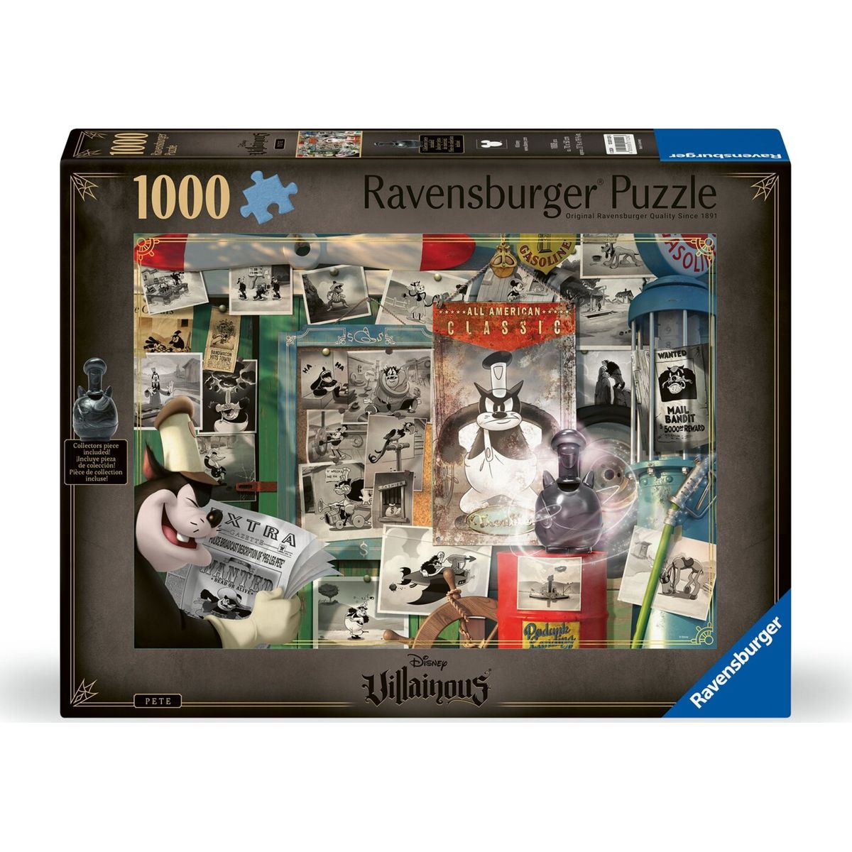 Ravensburger - Disney Villainous Puslespil - Sorteper - 1000 Brikker