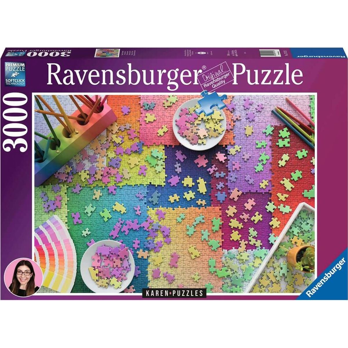 Ravensburger Puslespil - 3000 Brikker - Puzzles On Puzzles