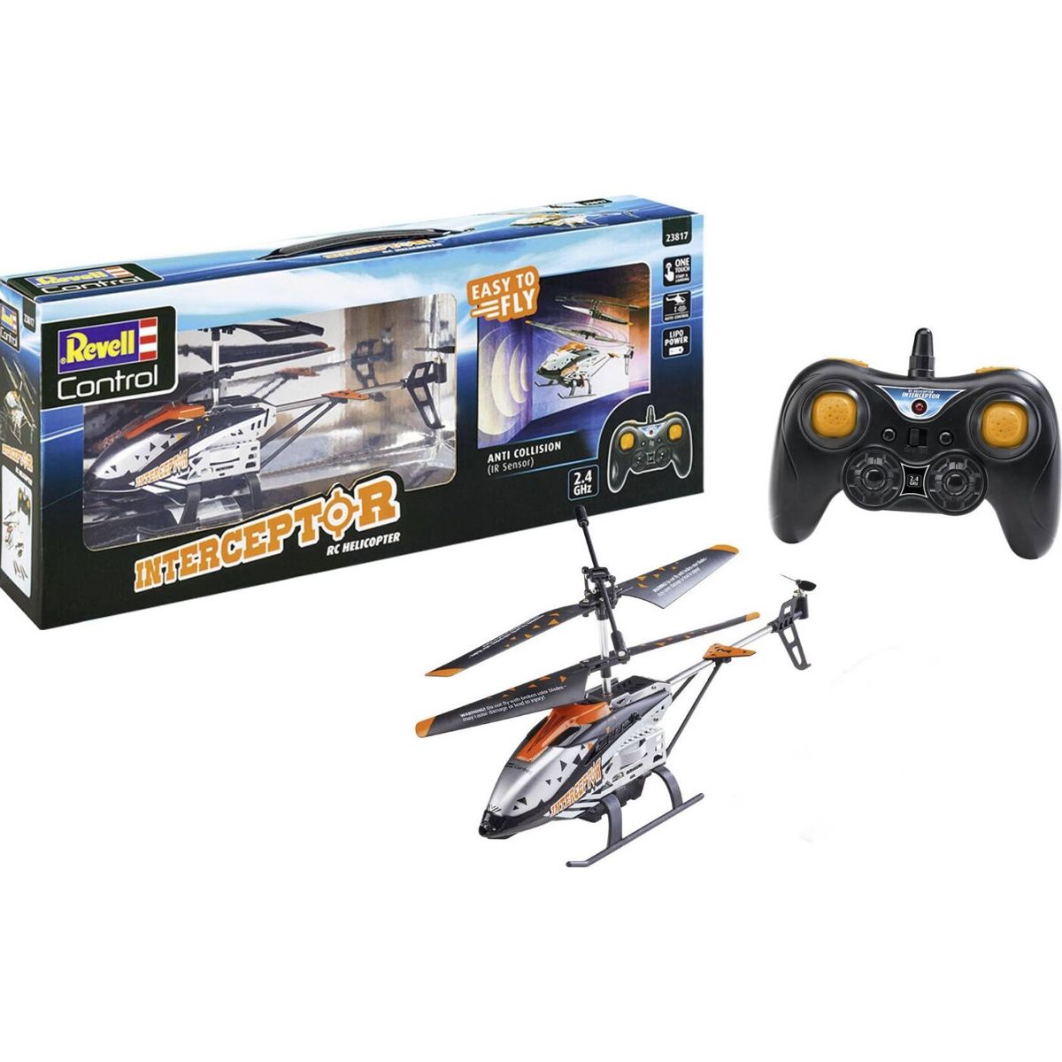 Revell Control - Helikopter - Fjernstyret - Interceptor - 24 Cm