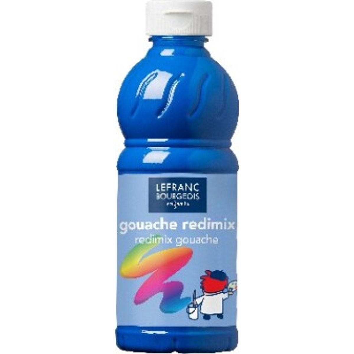 Lefranc & Bourgeois - Akrylmaling - Redimix - Cyan Blå - 500 Ml