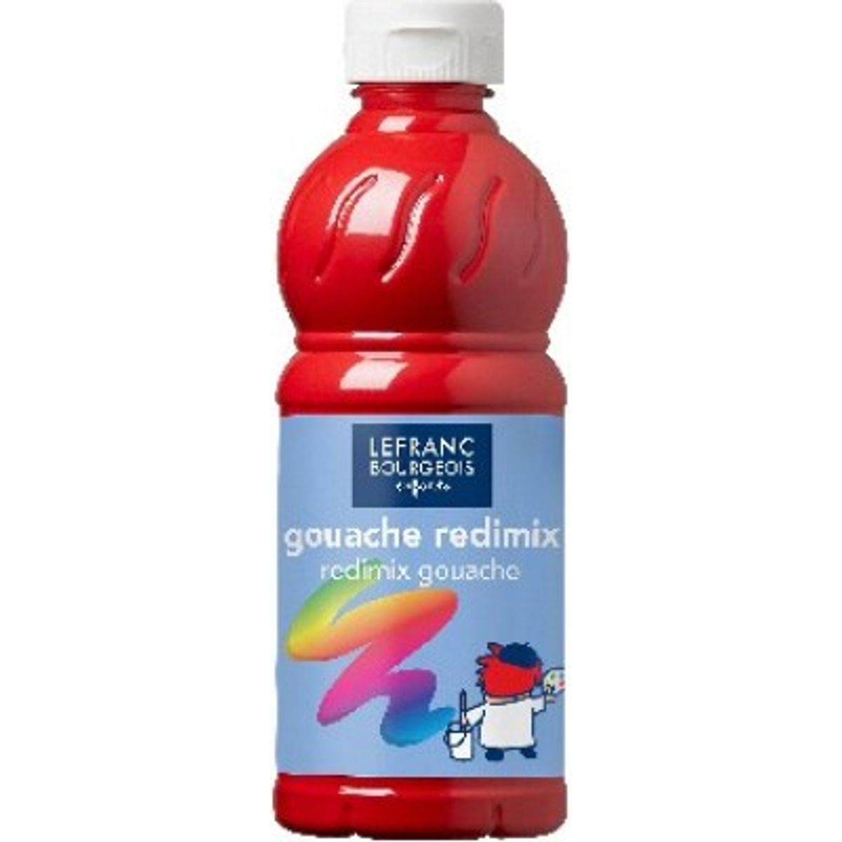 Lefranc & Bourgeois - Gouache Maling - Redimix - Brilliant Rød - 500 Ml