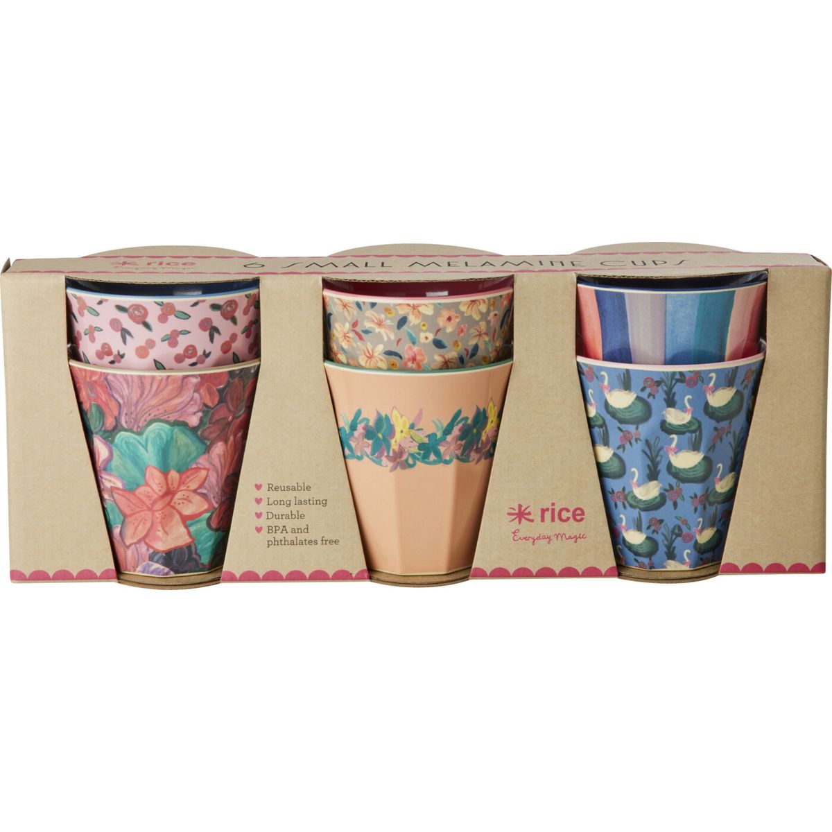 Rice - Melamine Cups With A New York Minute Prints - Small - 160 Ml