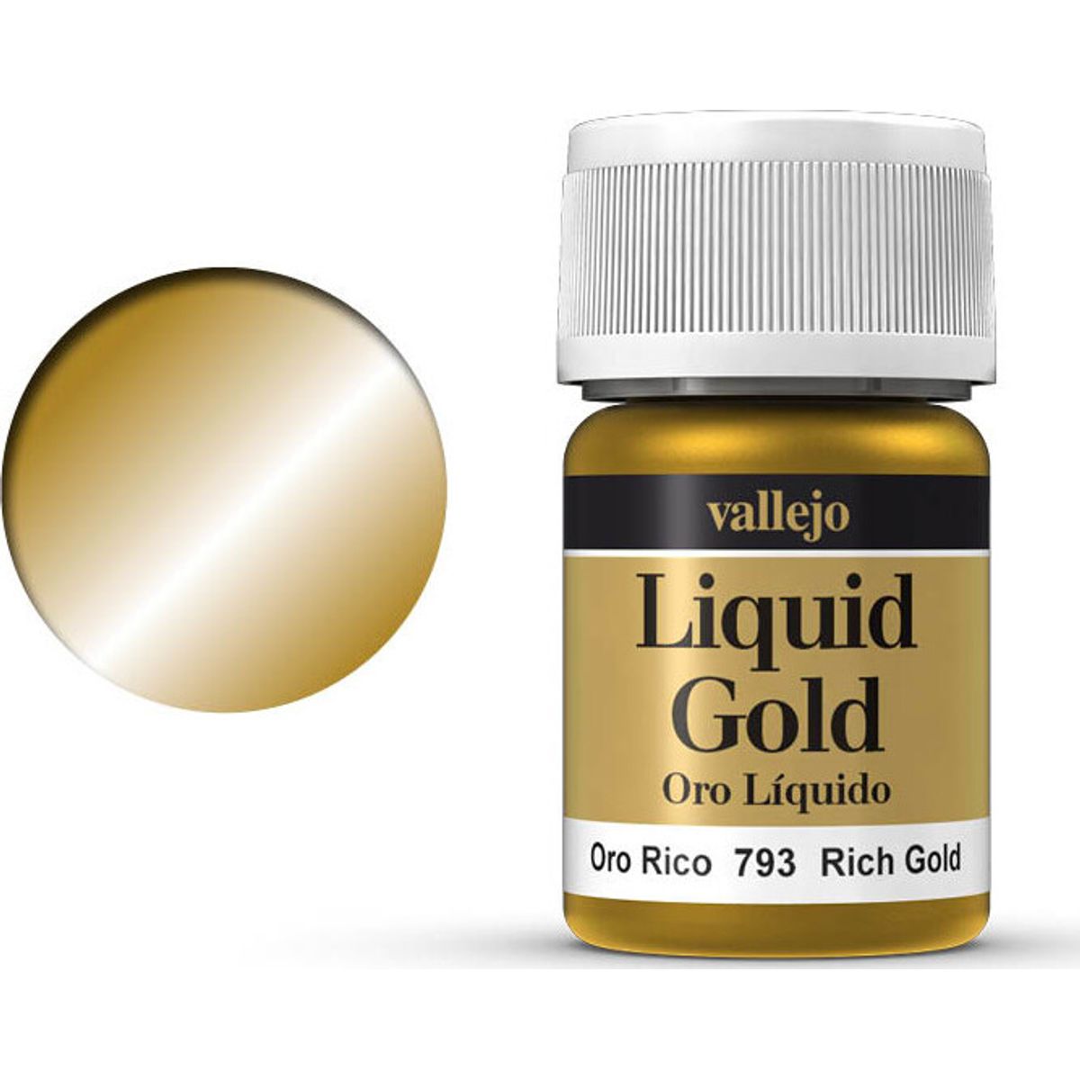 Vallejo - Liquid Gold Metallic - Rich Gold 35 Ml