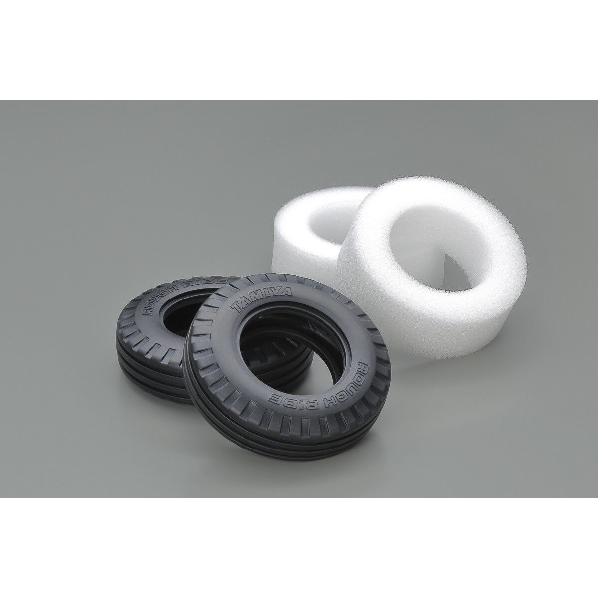 Ribbed 'rough Ride' Tires (w/inner Sponge, 2pcs.) - 51716 - Tamiya