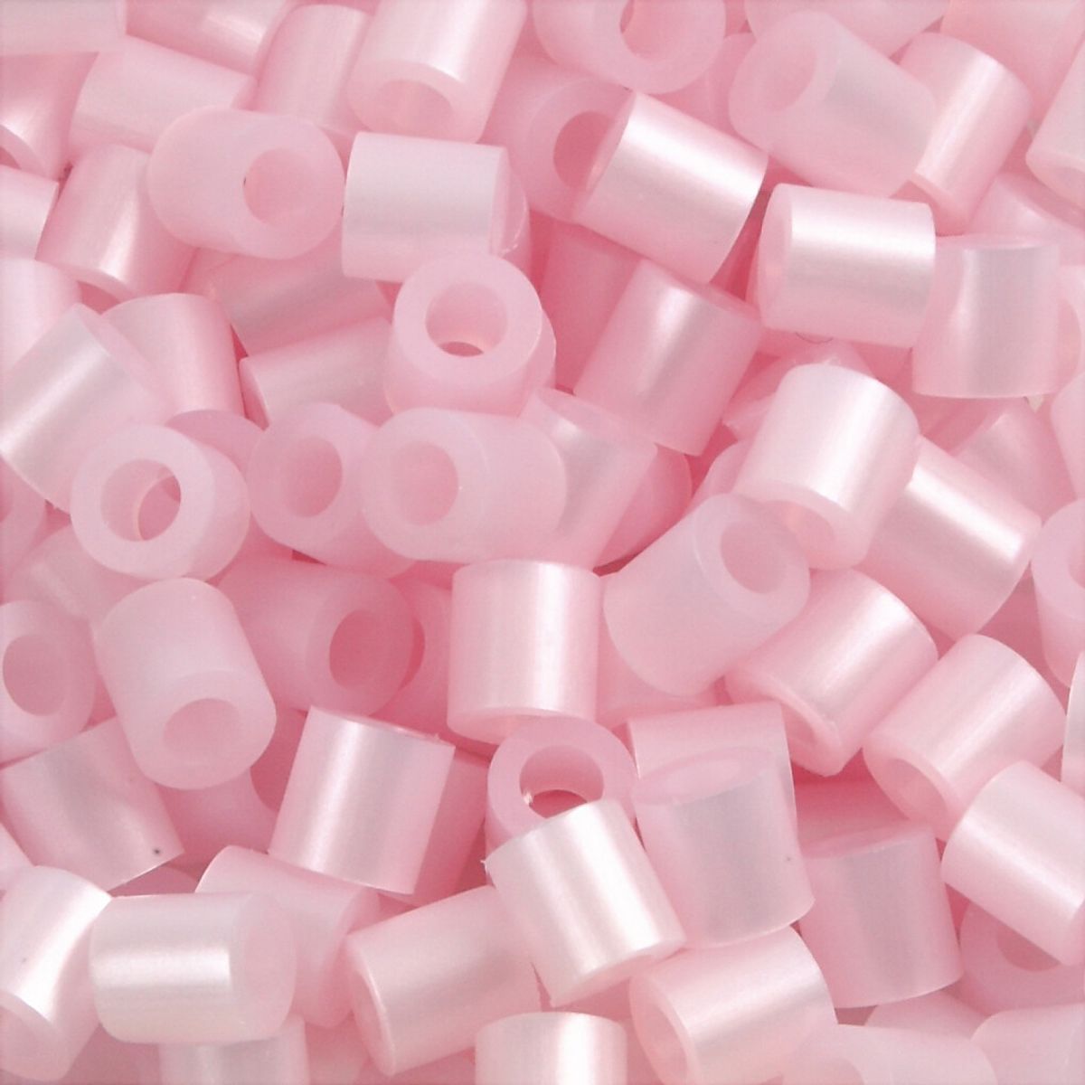 Rør Perler Til Perleplader - Medium - Rosa Perlemor - 1100 Stk. - Nabbi