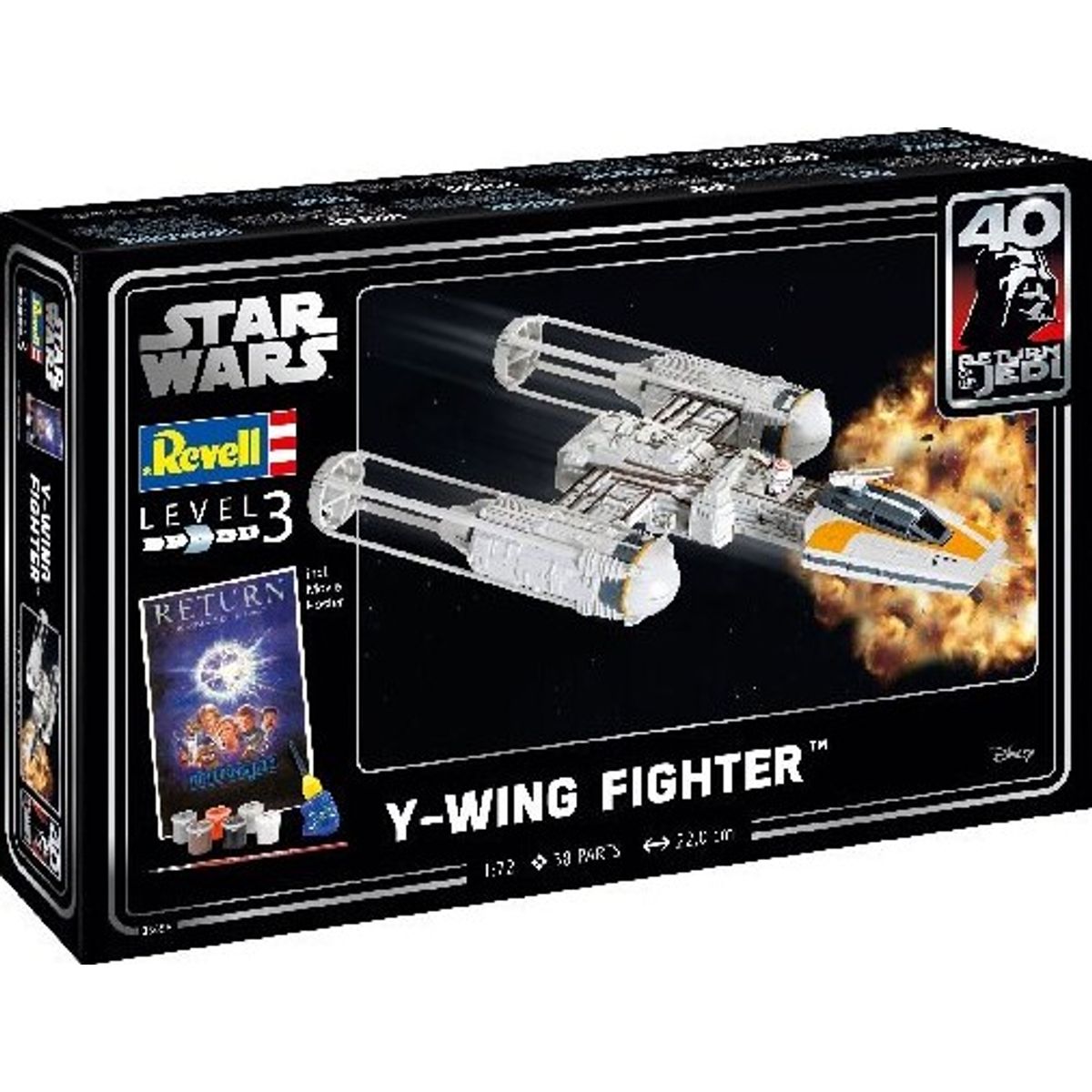 Revell - Star Wars Y-wing Fighter - 1:72 - Level 3 - 05658