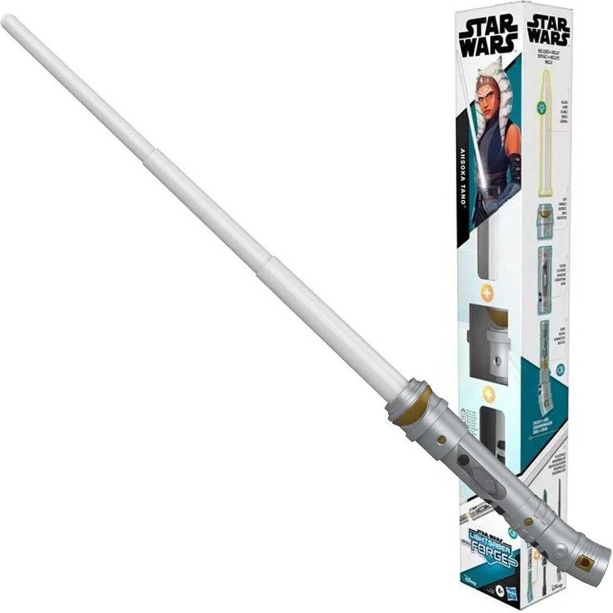 Star Wars Lyssværd Med Lyd - Lightsaber Forge - Ahsoka Tano