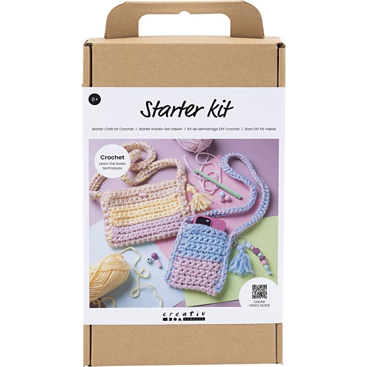 Start Diy Kit Hækle - Tasker - Assorterede Farver