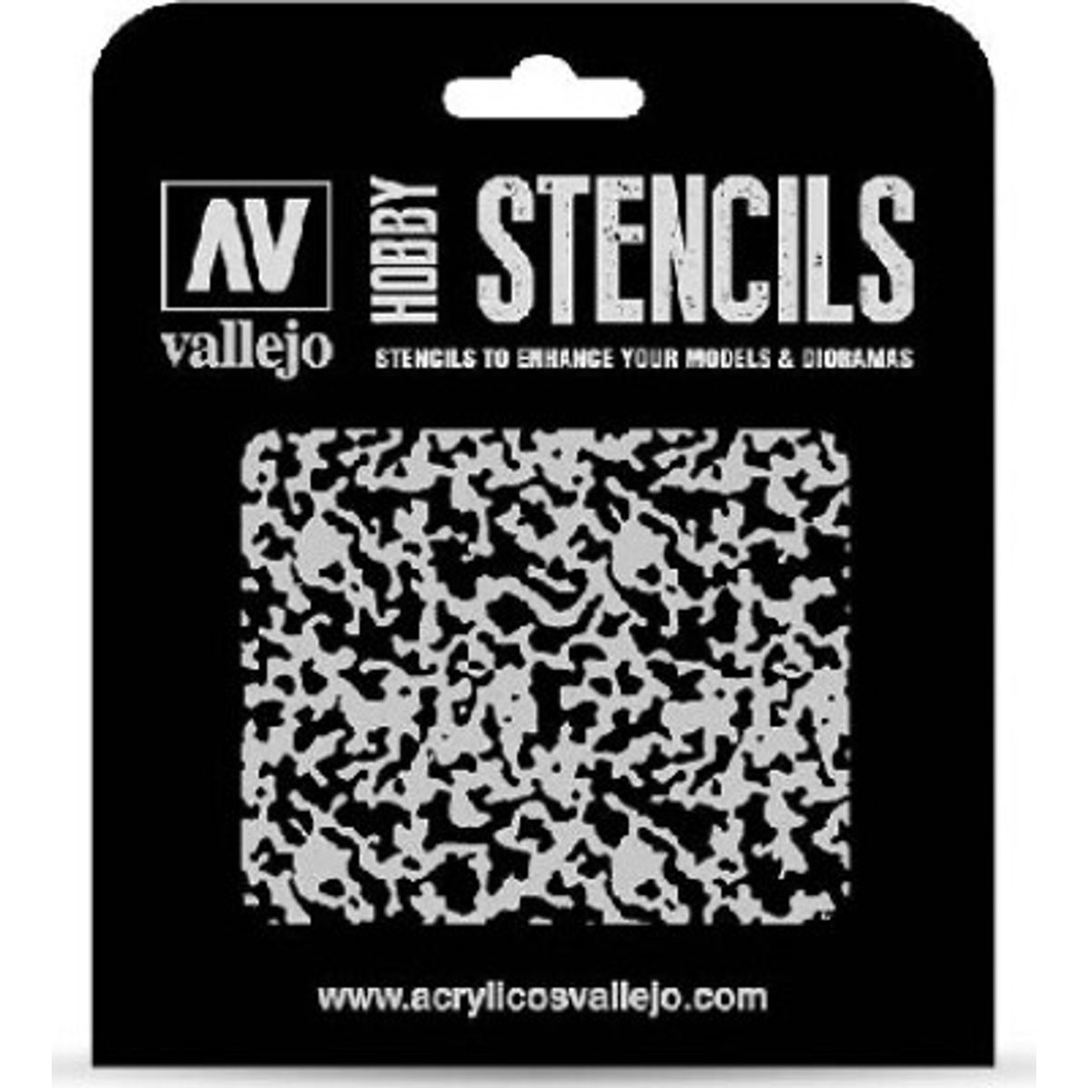 Vallejo - Hobby Stencils - Weathered Paint Skabelon - 1:48