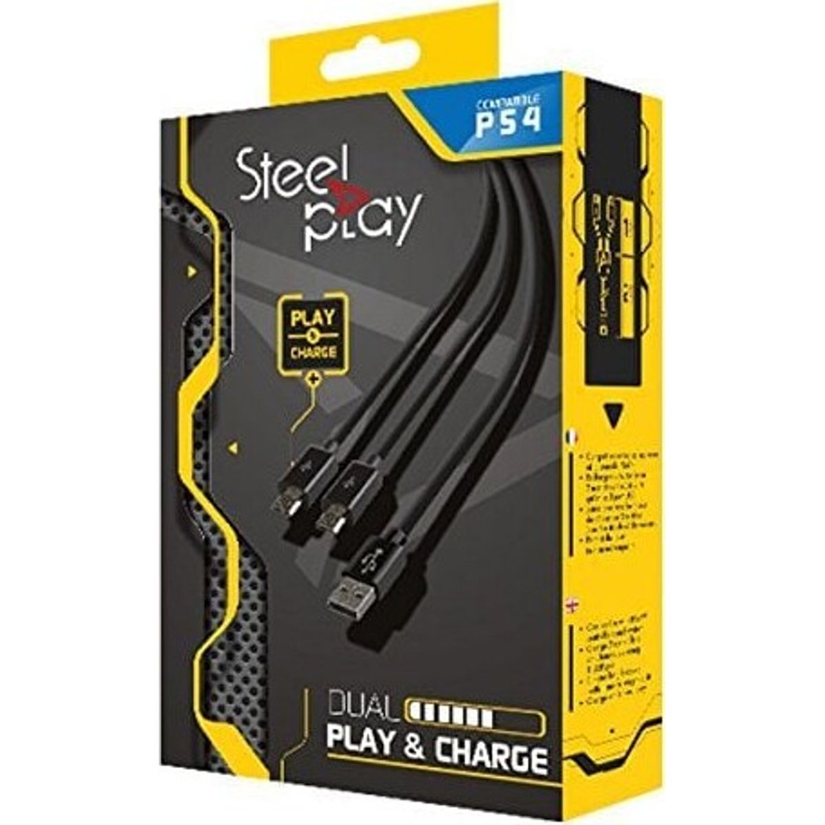 Steelplay Dual Play And Charge Cable Til Ps4