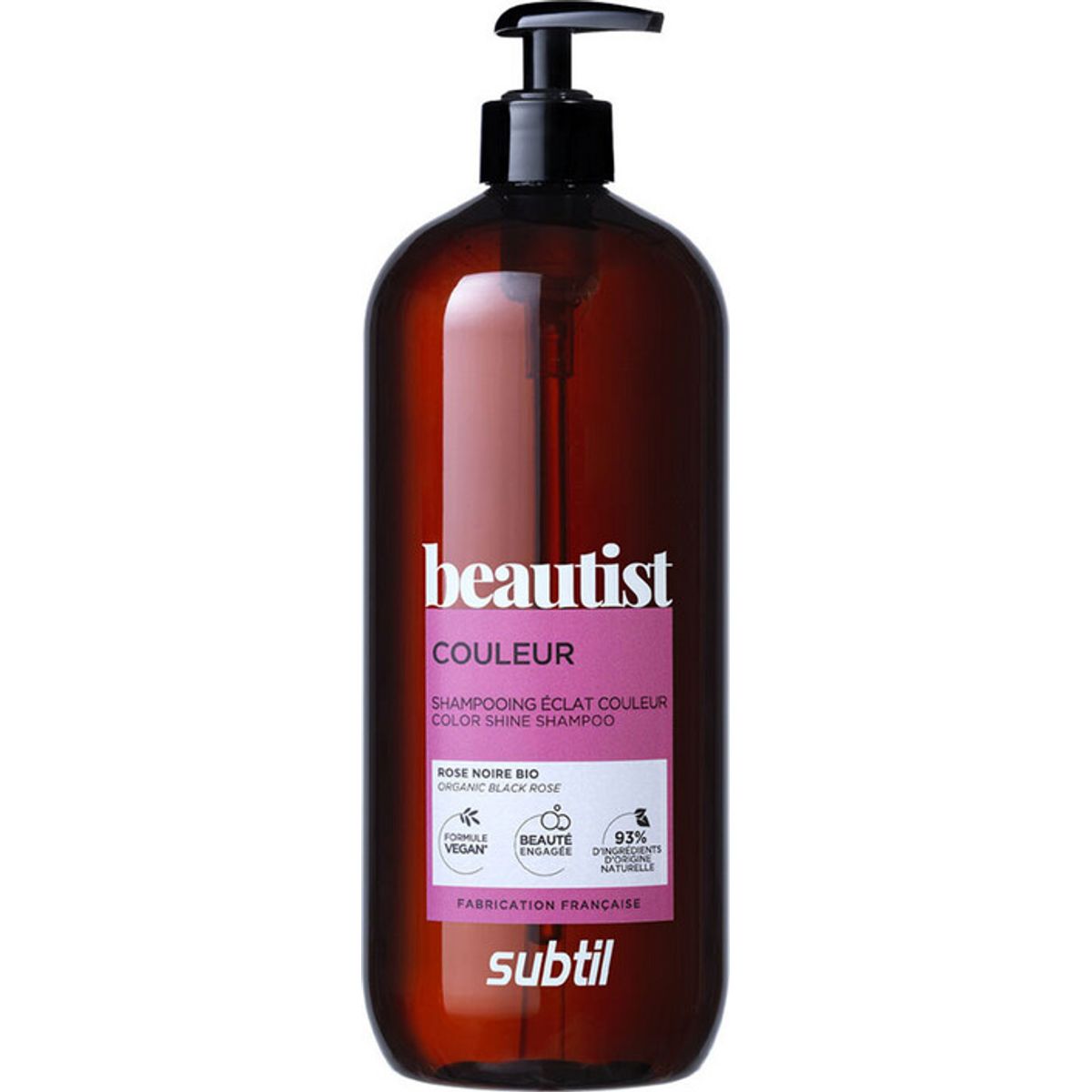 Subtil Beautist - Color Shine Shampoo - Organic Black Rose 950 Ml