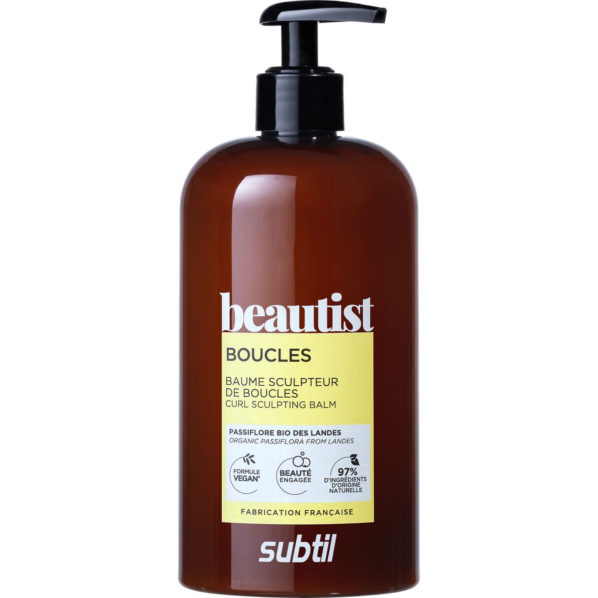 Subtil Beautist - Curl Sculpting Balm - Organic Passiflora 500 Ml