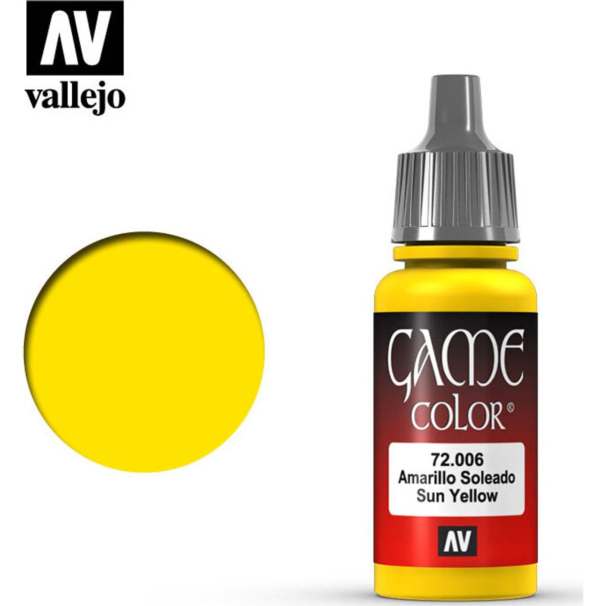 Vallejo - Game Color - Sun Yellow Mat - 18 Ml - 72006