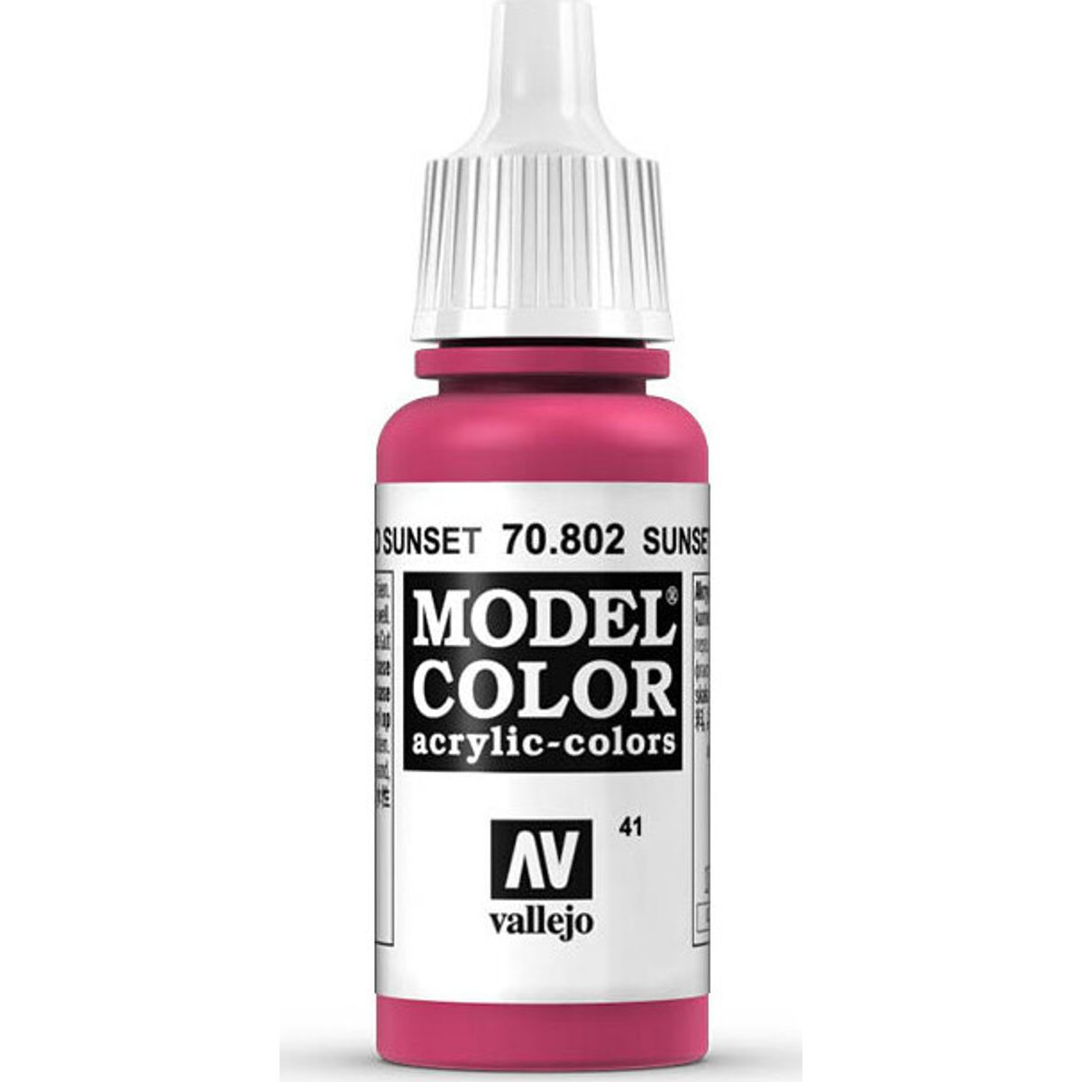 Vallejo - Model Color - Sunset Red Mat - 17-18 Ml - 70802