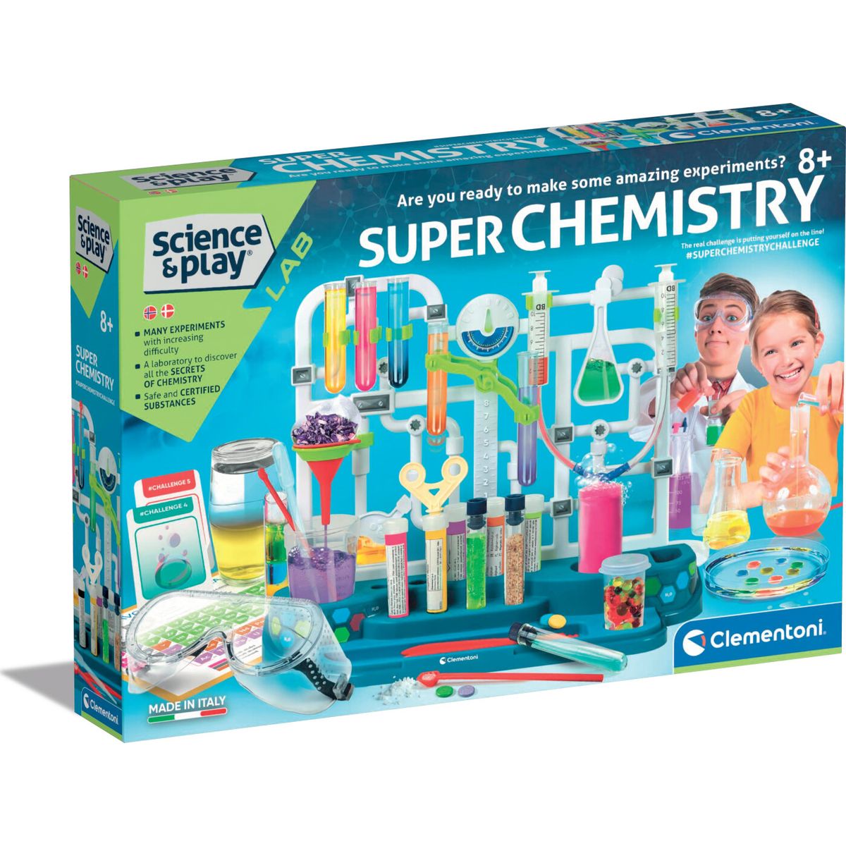 Clementoni - Kemisæt Til Børn - Super Chemistry - Science & Play