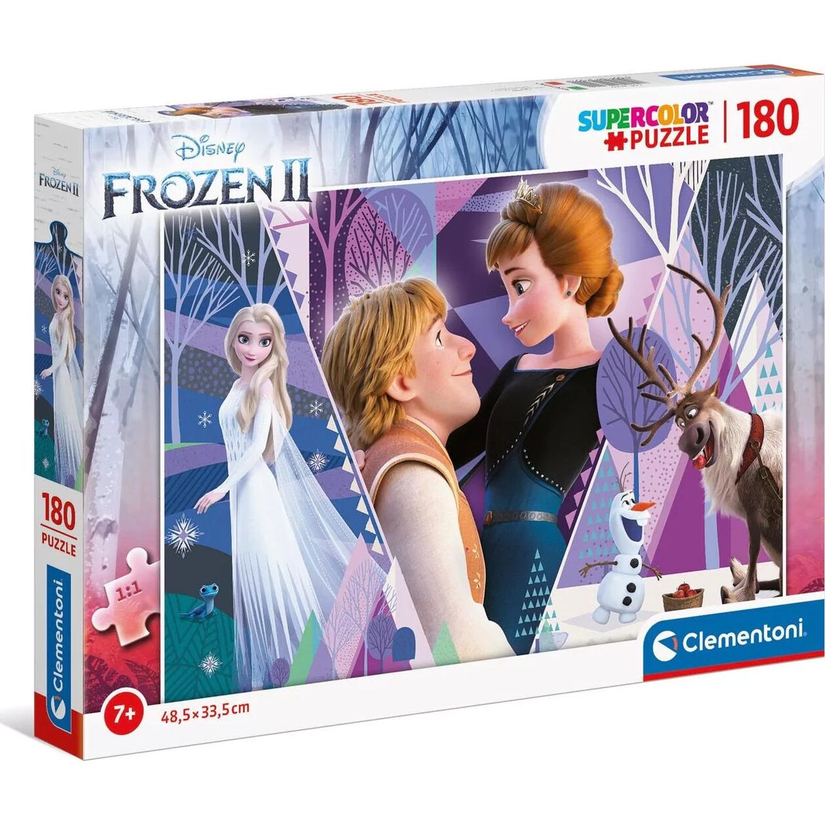 Frost Puslespil - Disney - Super Color - Clementoni - 180 Brikker