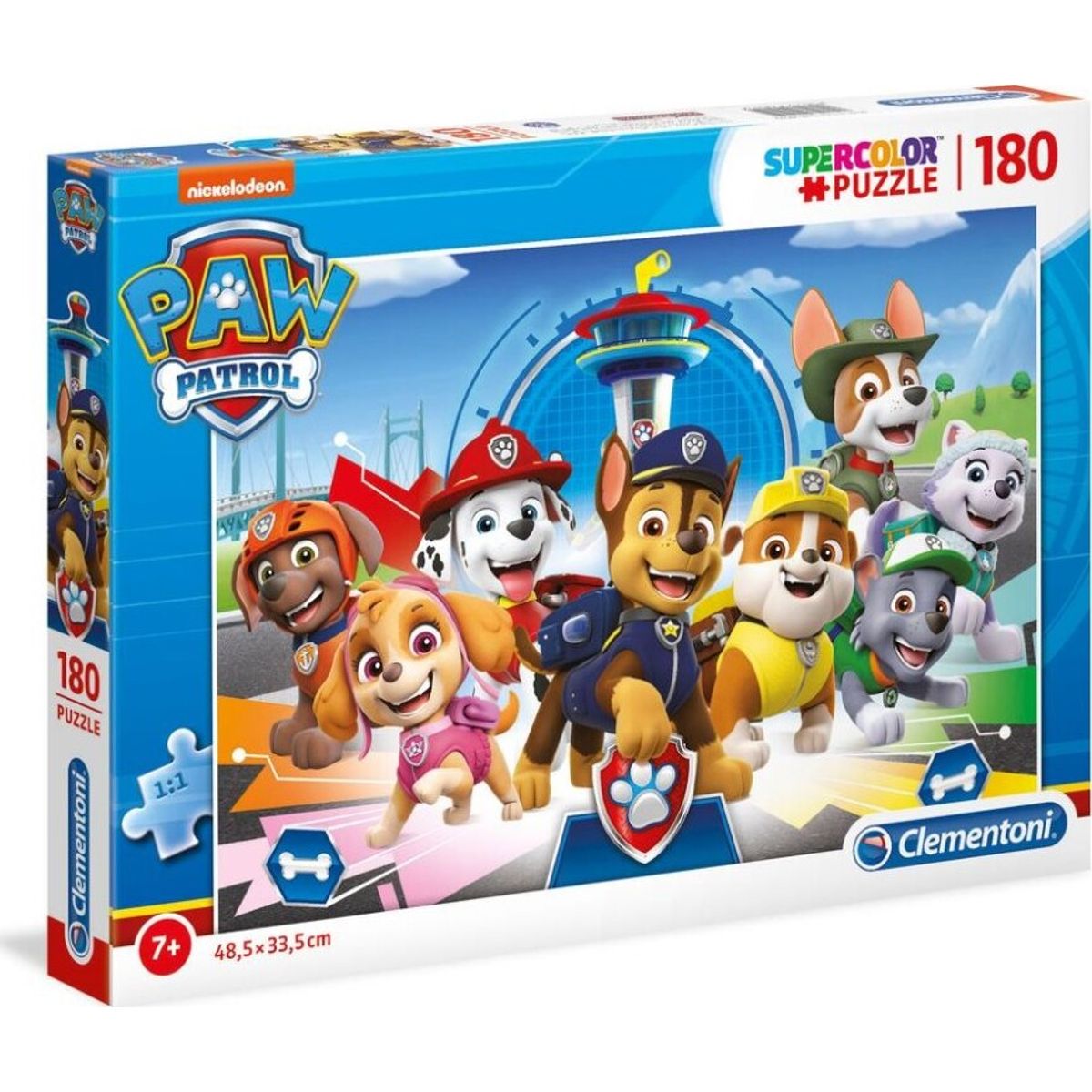 Paw Patrol Puslespil - Super Color - Clementoni - 180 Brikker