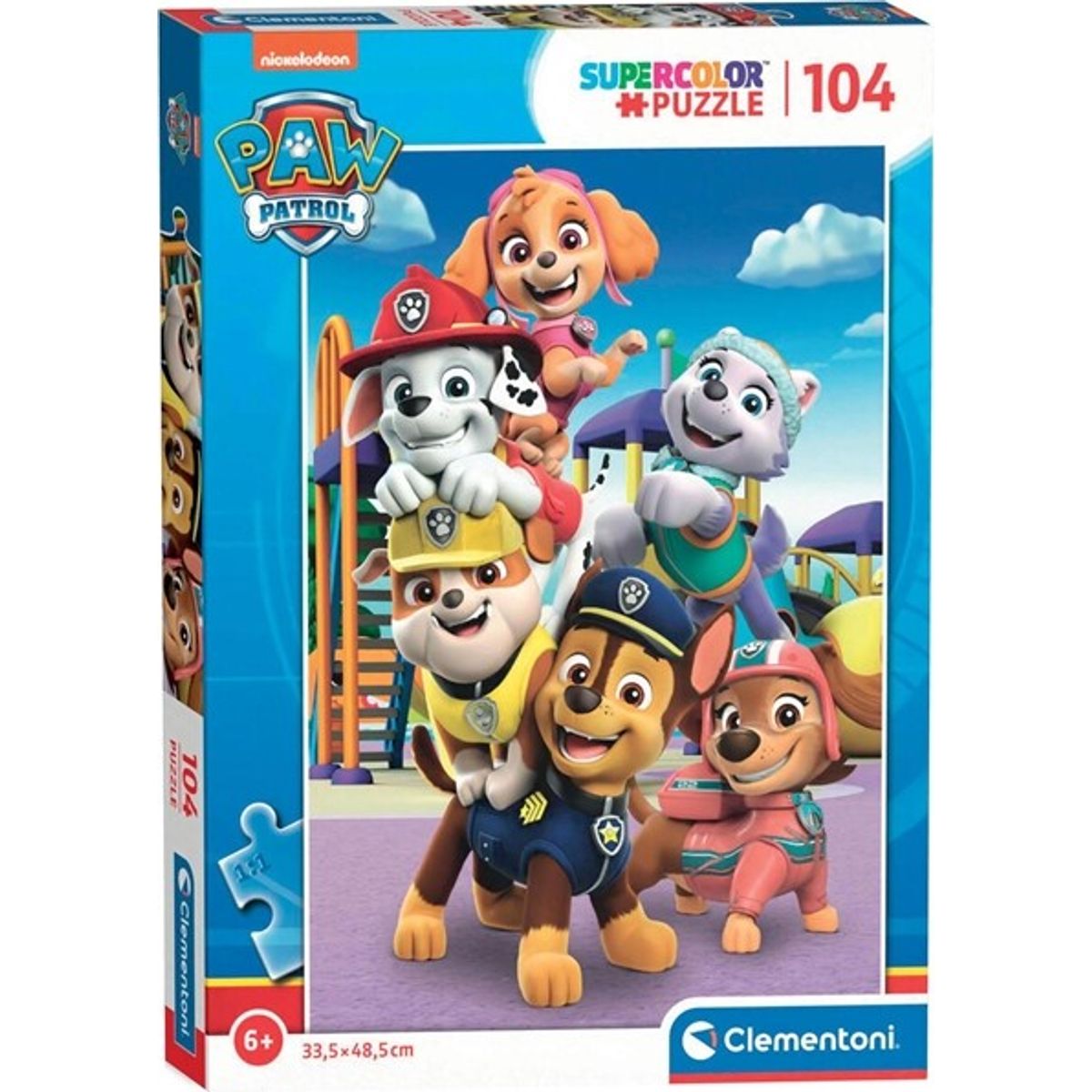 Paw Patrol Puslespil - Super Color - Clementoni - 104 Brikker