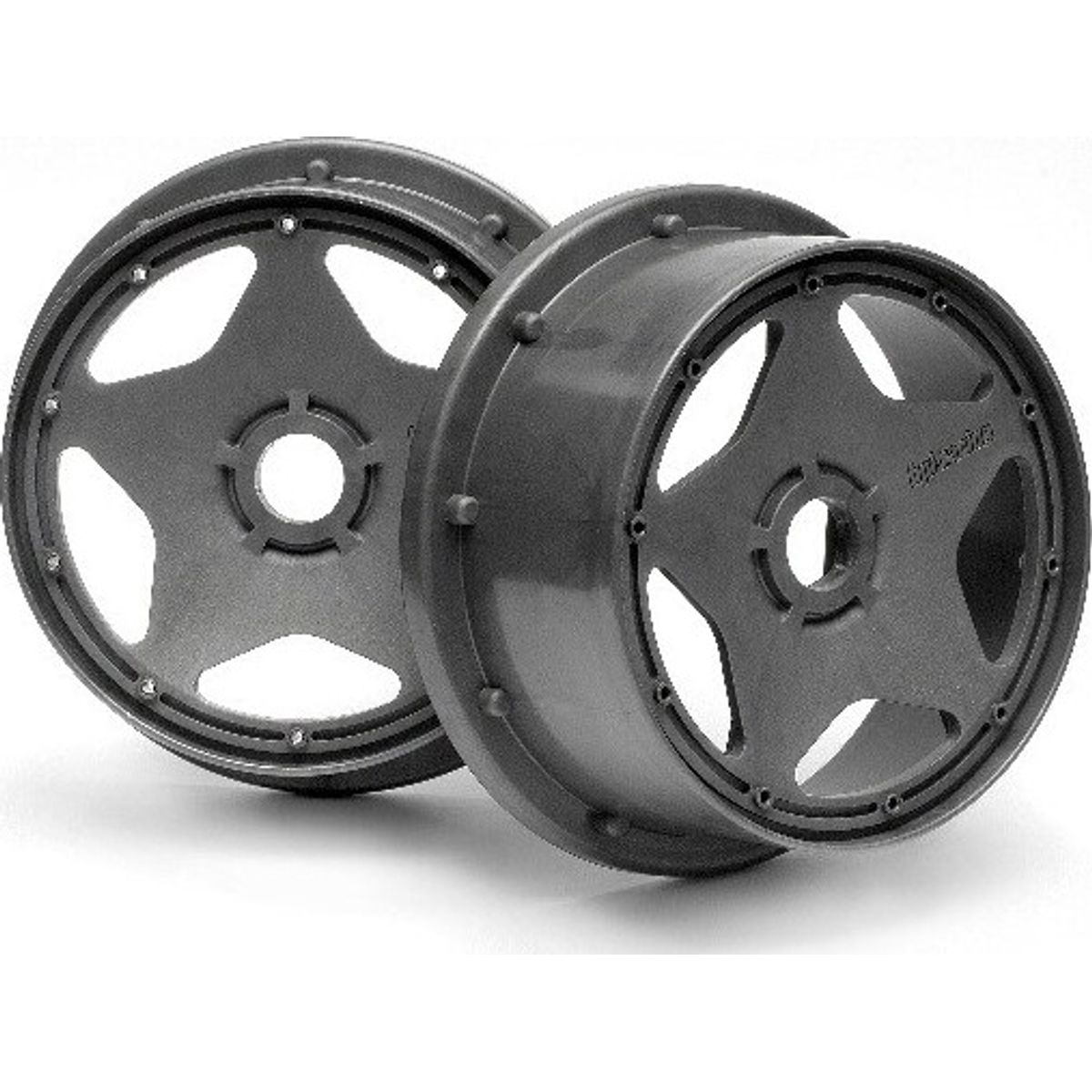 Super Star Wheel Gunmetal Front (120x60mm/2pcs/) - Hp3222 - Hpi Racing