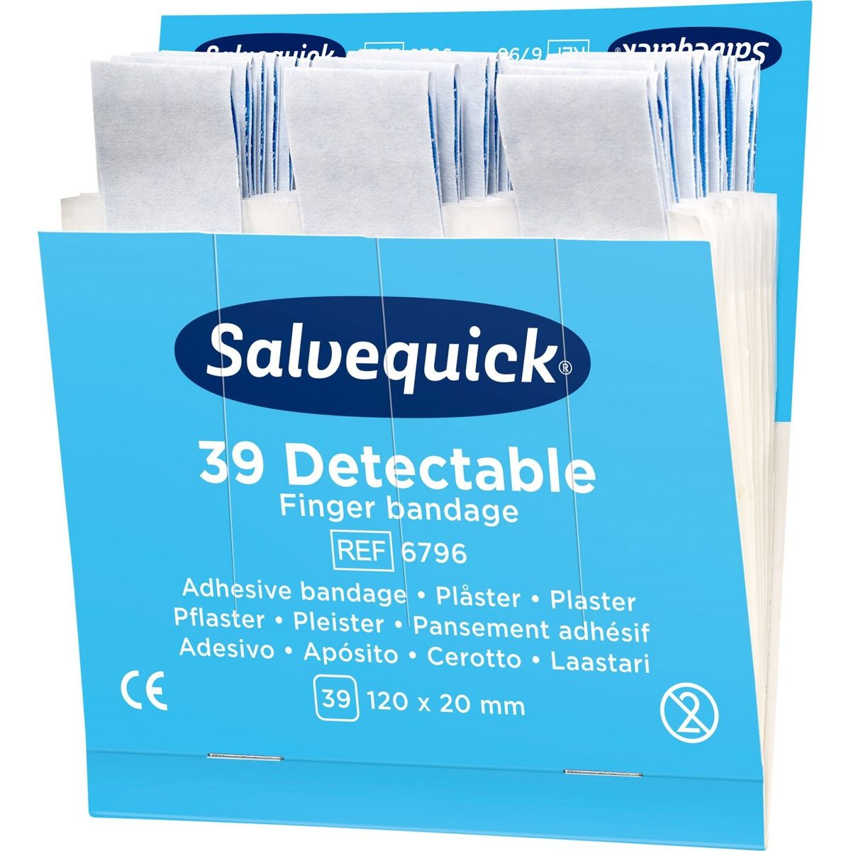 Salvequick - Plaster - Detectable - 39 Stk