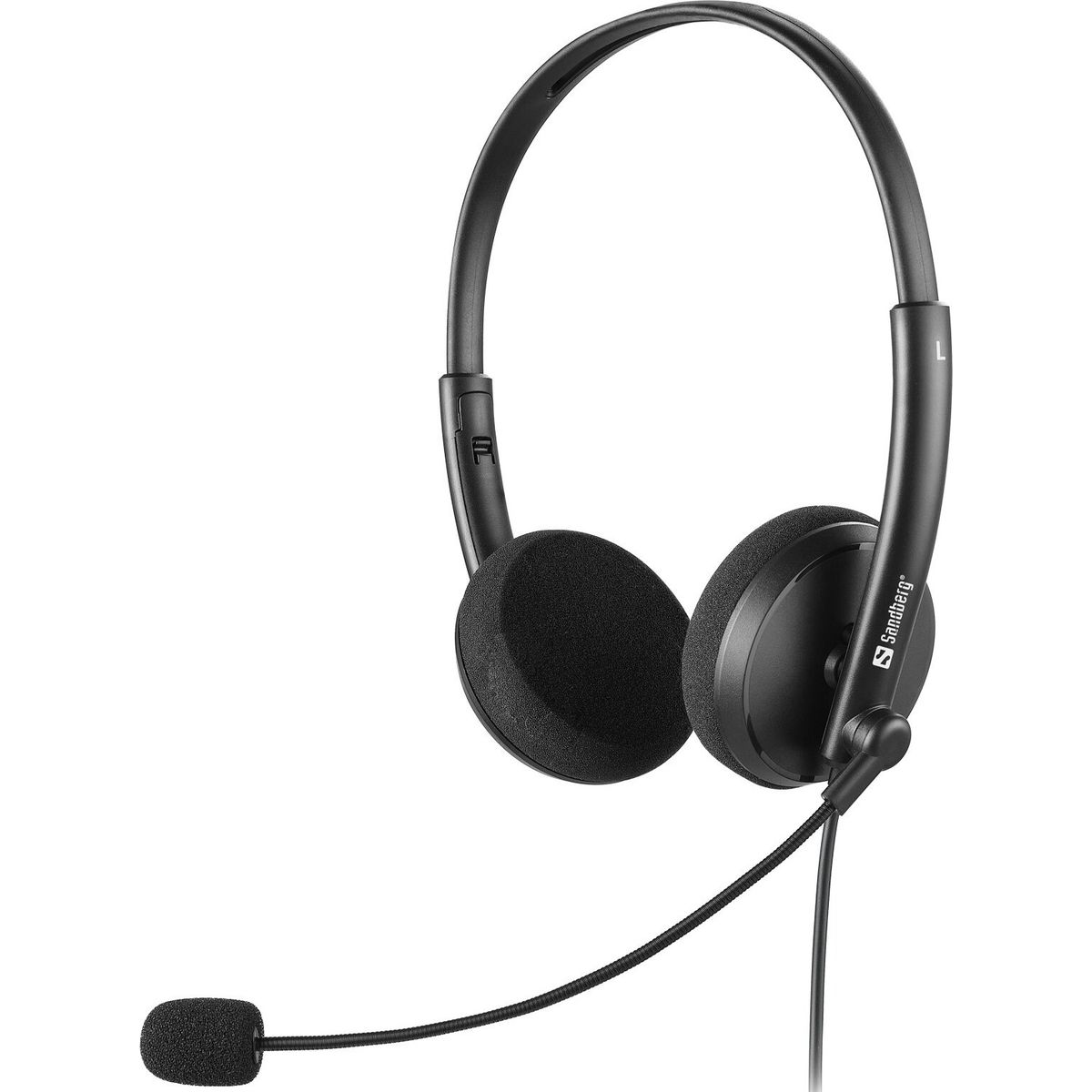 Sandberg - Saver - Minijack Chat Headset - Sort