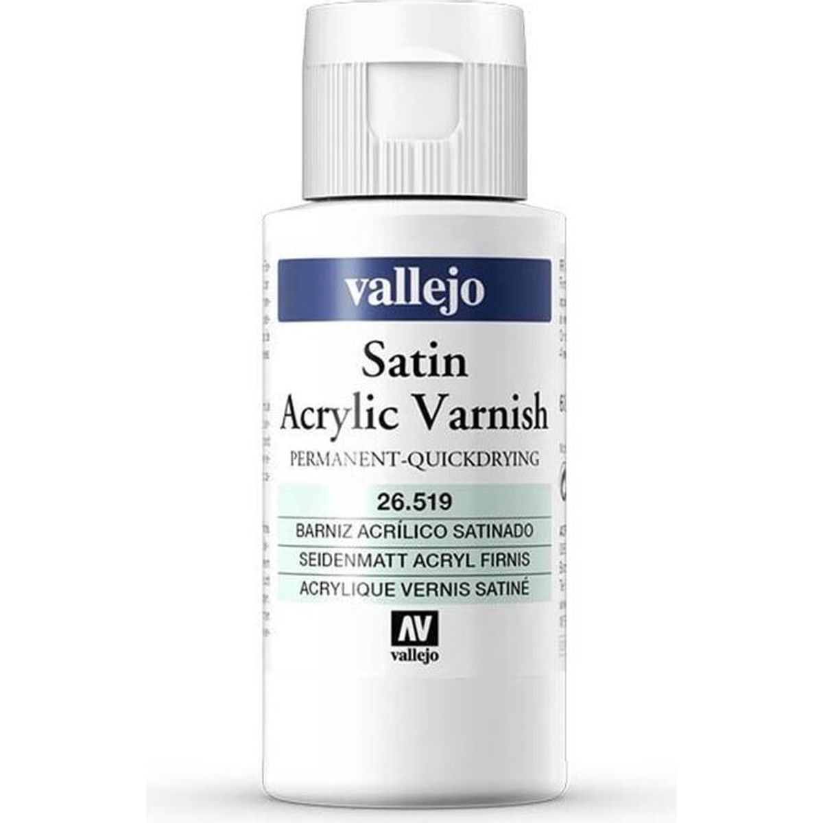 Vallejo - Satin Acrylic Varnish - Quick Drying - Satin Lak - 60 Ml - 26519