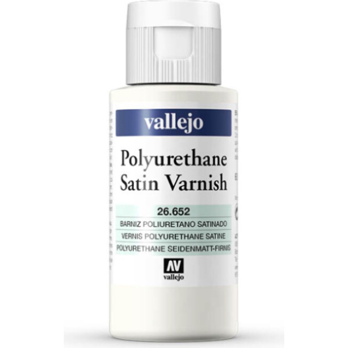 Vallejo - Polyurethane Satin Varnish - Polyurethan Lak - 60 Ml - 26652