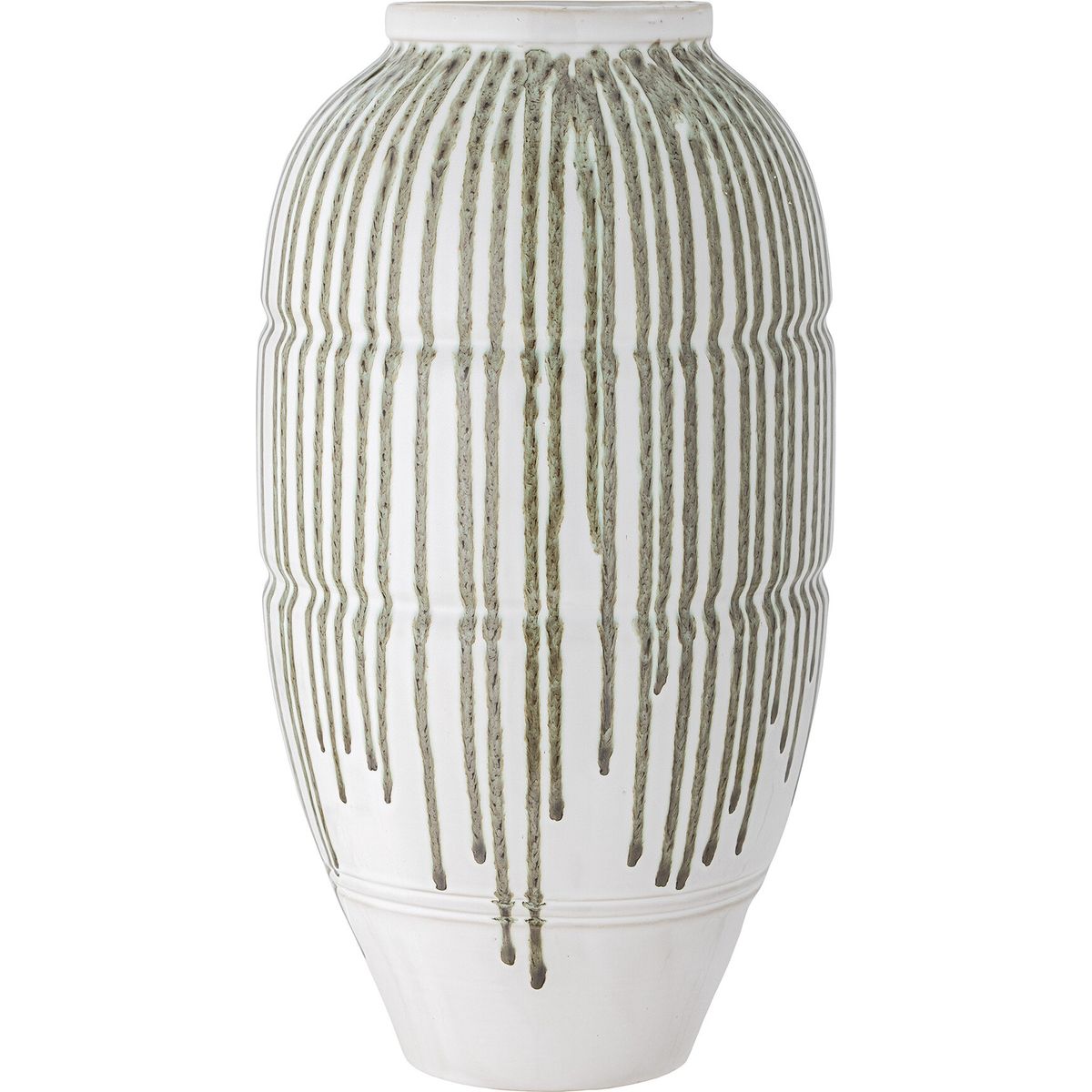 Creative Collection - Scarlet Vase - Grøn - Stentøj - H 47 Cm