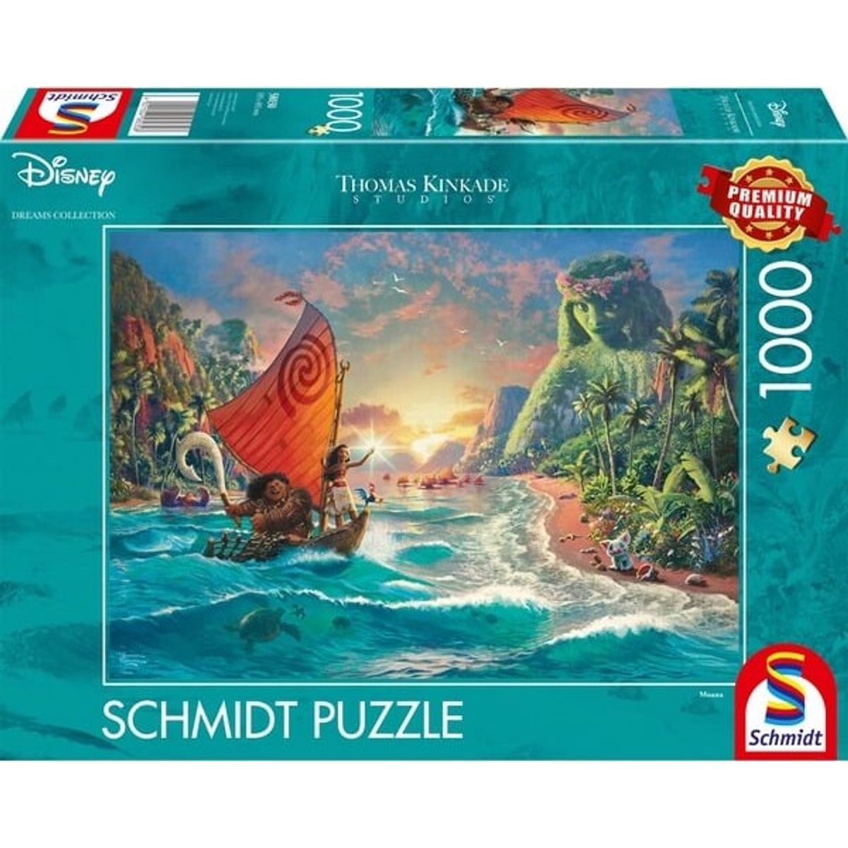 Disney Puslespil - Thomas Kinkade - Vaiana - 1000 Brikker - Schmidt