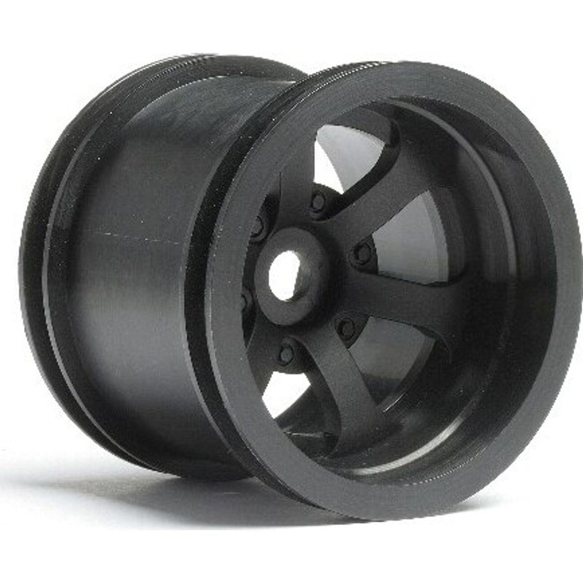 Scorch 6-spoke Wheel Black (2.2in/55x50mm/2pcs) - Hp3094 - Hpi Racing