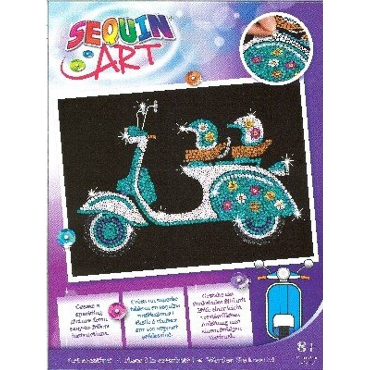 Sequin Art - Scooter - 25 X 34 Cm