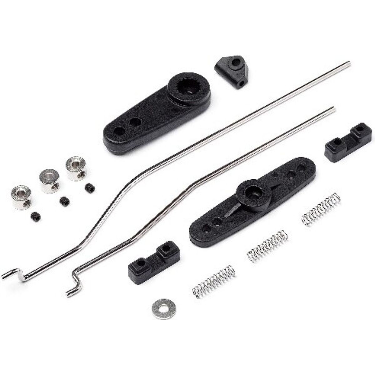 Servo Horn And Throttle Linkage Set (blackout Mt) - Mv24039 - Maverick Rc