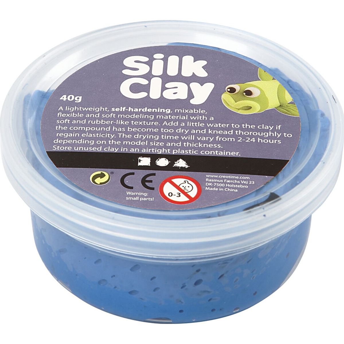 Silk Clay - Blå - Modellervoks - 40 G