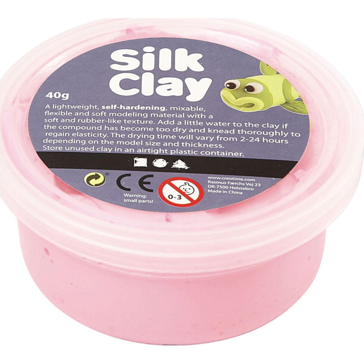 Silk Clay - Pink - Modellervoks - 40 G