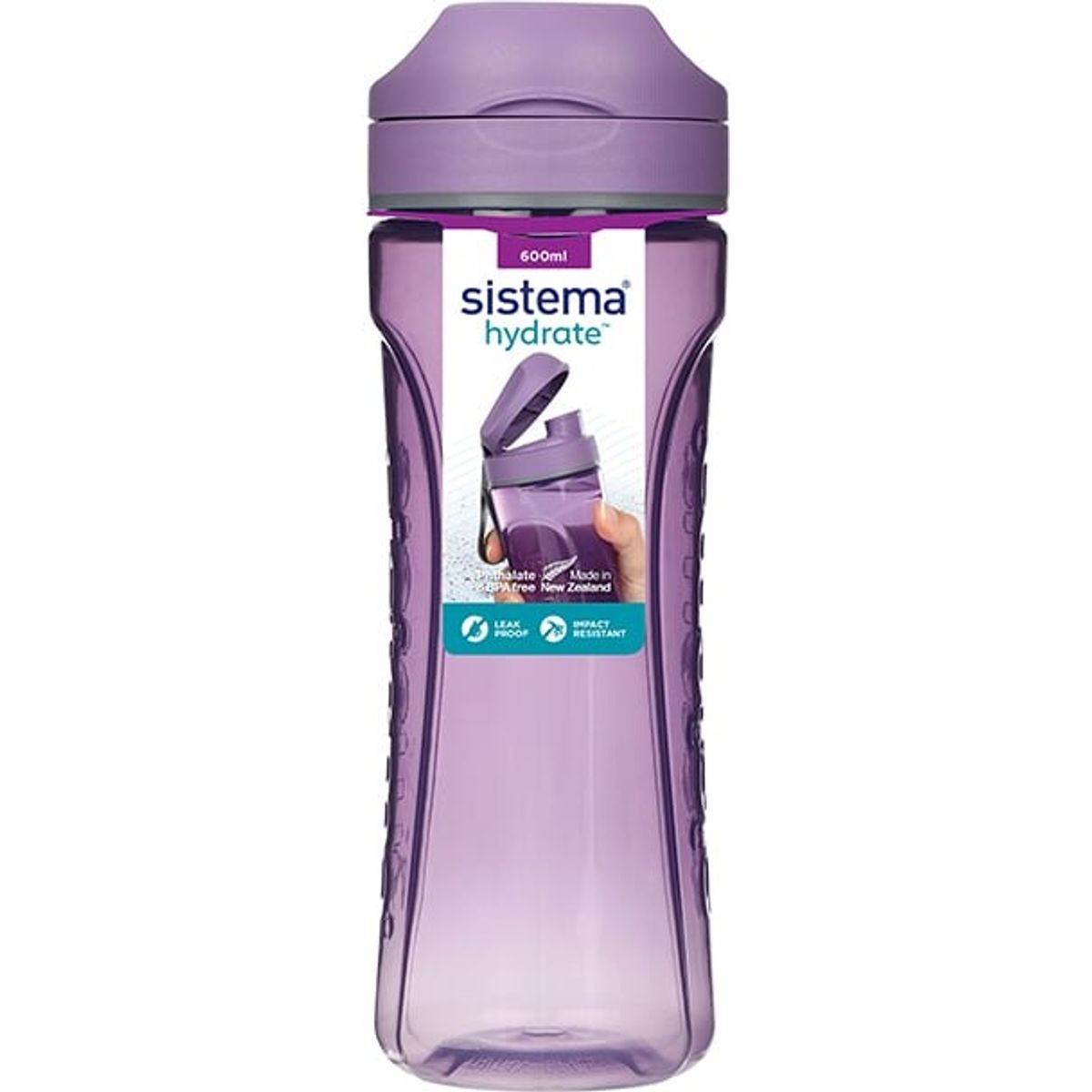 Sistema -tritan Swift Drikkedunk 600ml Lilla