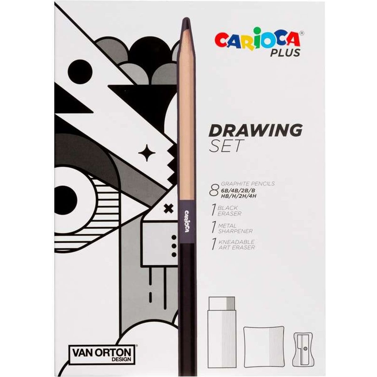 Carioca Plus - Drawing Set - Tegnesæt - 11 Dele