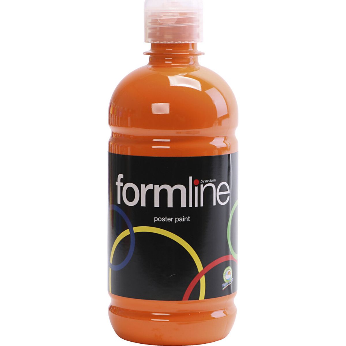 Tempera Maling - Børn Og Voksne - Mat - Orange - 500 Ml