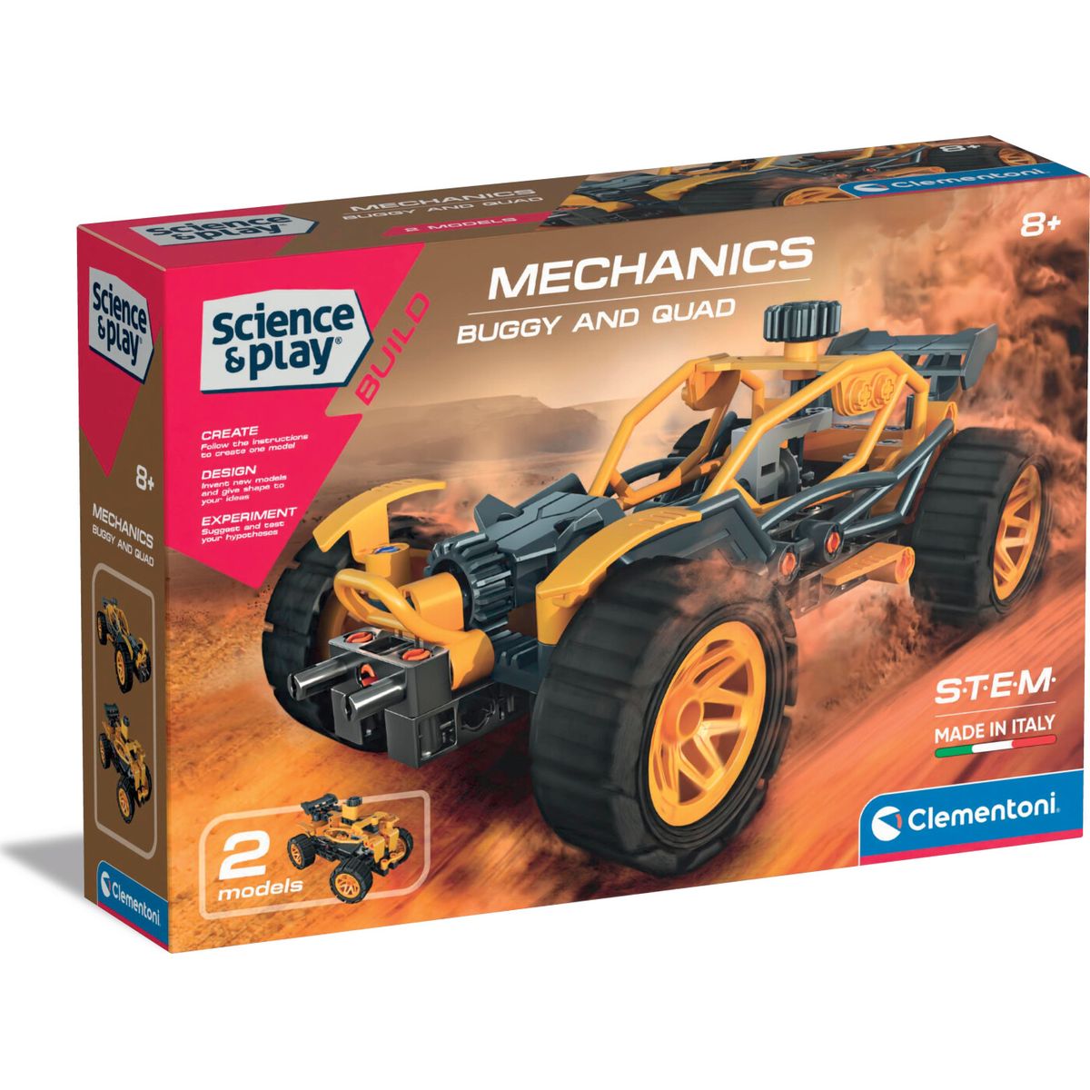 Clementoni - Science And Play Build - Mechanics - Buggy And Quad