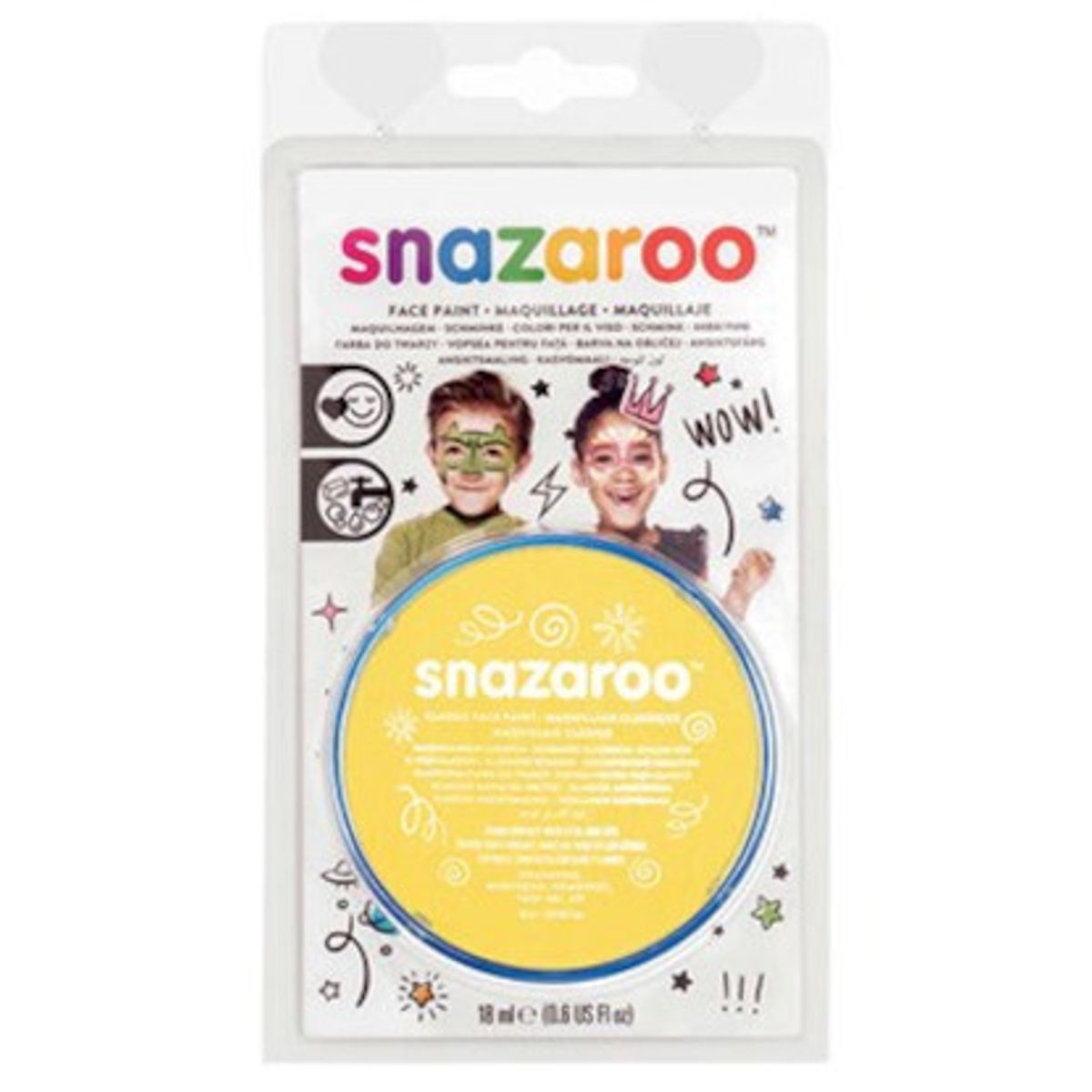 Snazaroo - Ansigtsmaling - Gul - 18 Ml