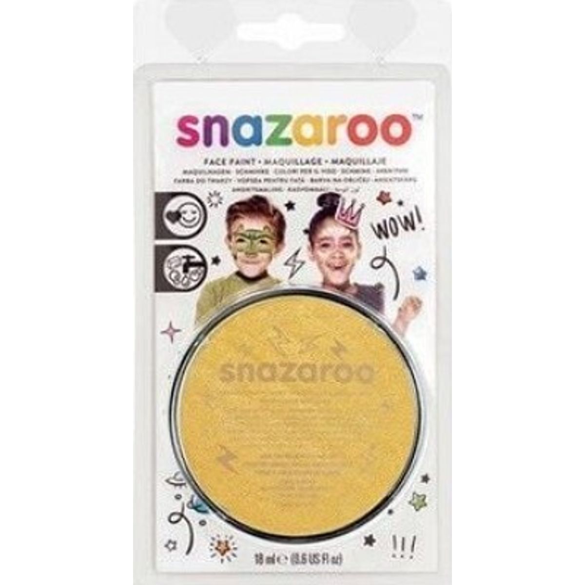 Snazaroo - Ansigtsmaling - Guld - 18 Ml