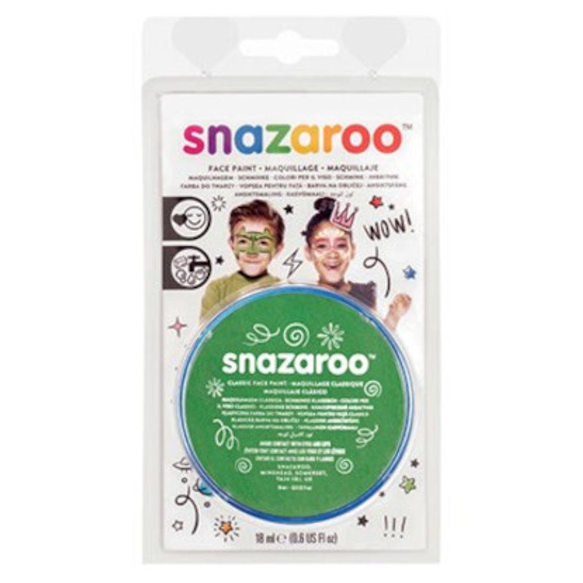 Snazaroo - Ansigtsmaling - Grøn - 18 Ml