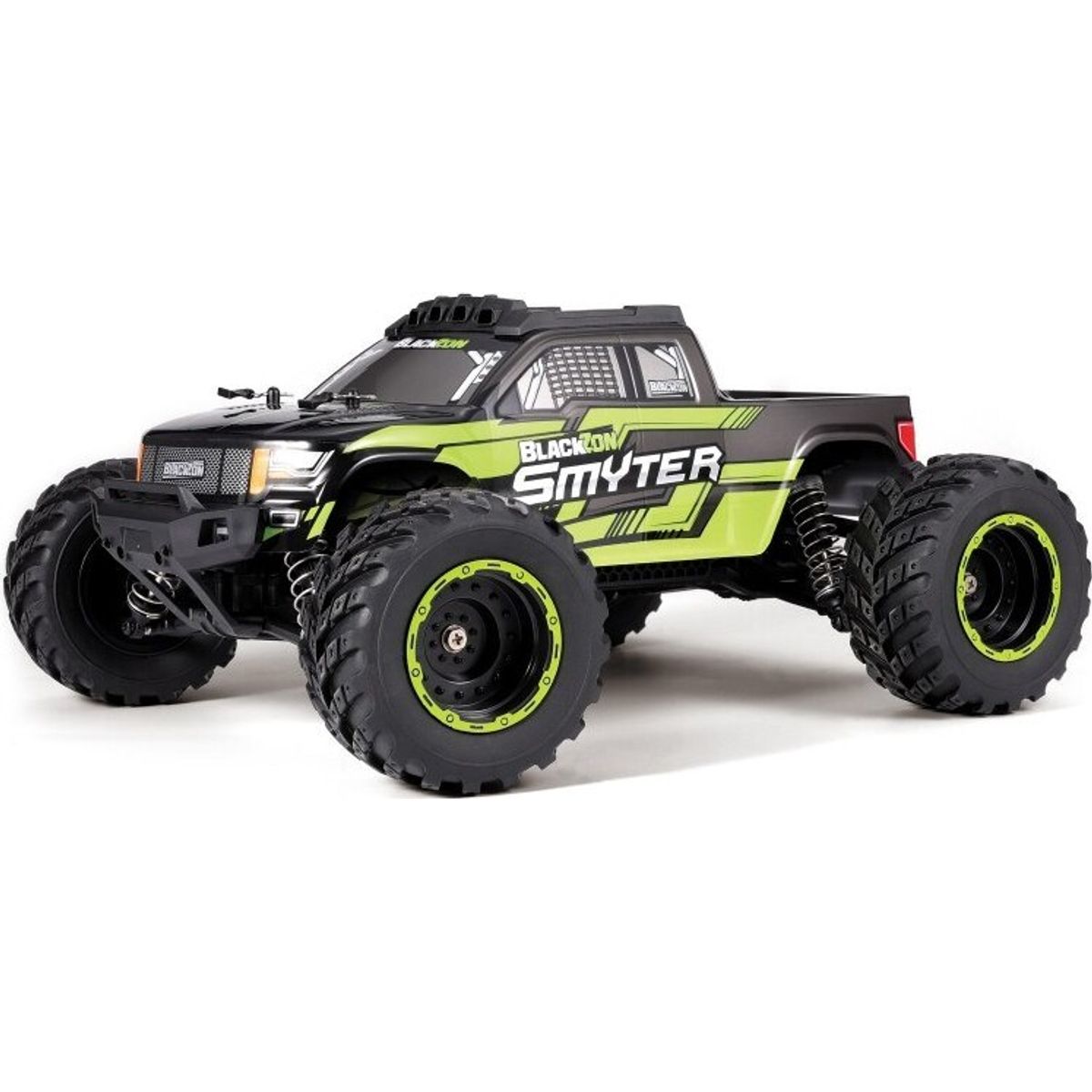 Fjernstyret Monster Truck - Smyter Desert - Grøn - Blackzon - 1:12