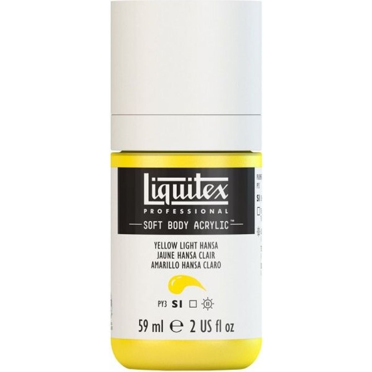 Liquitex - Akrylmaling - Soft Body - Yellow Light Hansa 59 Ml