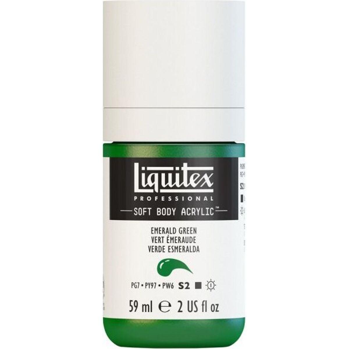 Liquitex - Akrylmaling - Soft Body - Emerald Green 59 Ml