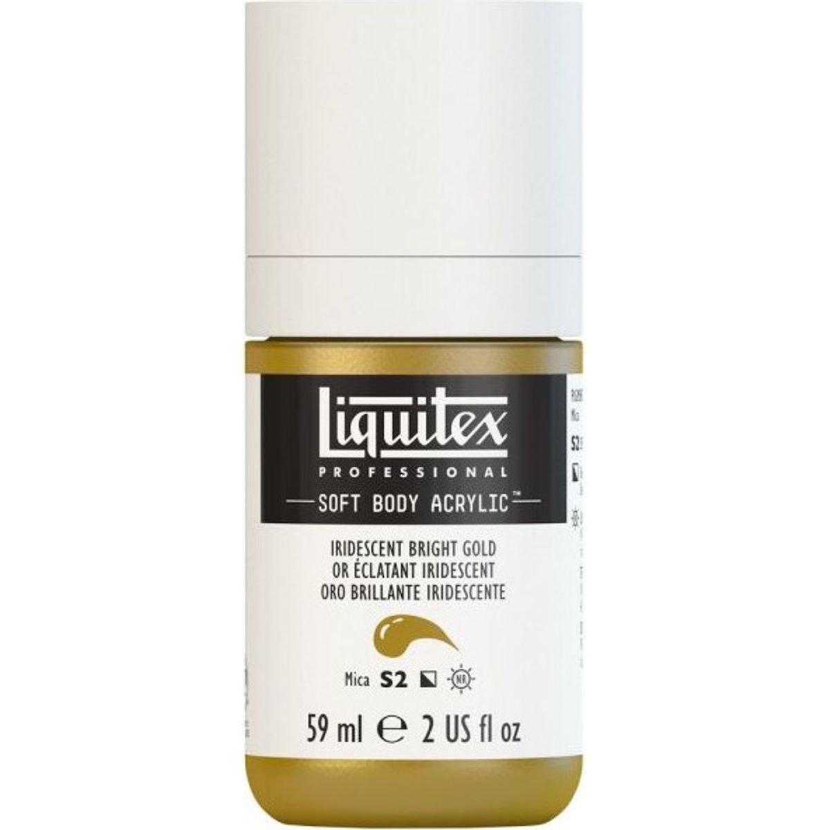 Liquitex - Akrylmaling - Soft Body - Iridescent Bright Gold 59 Ml