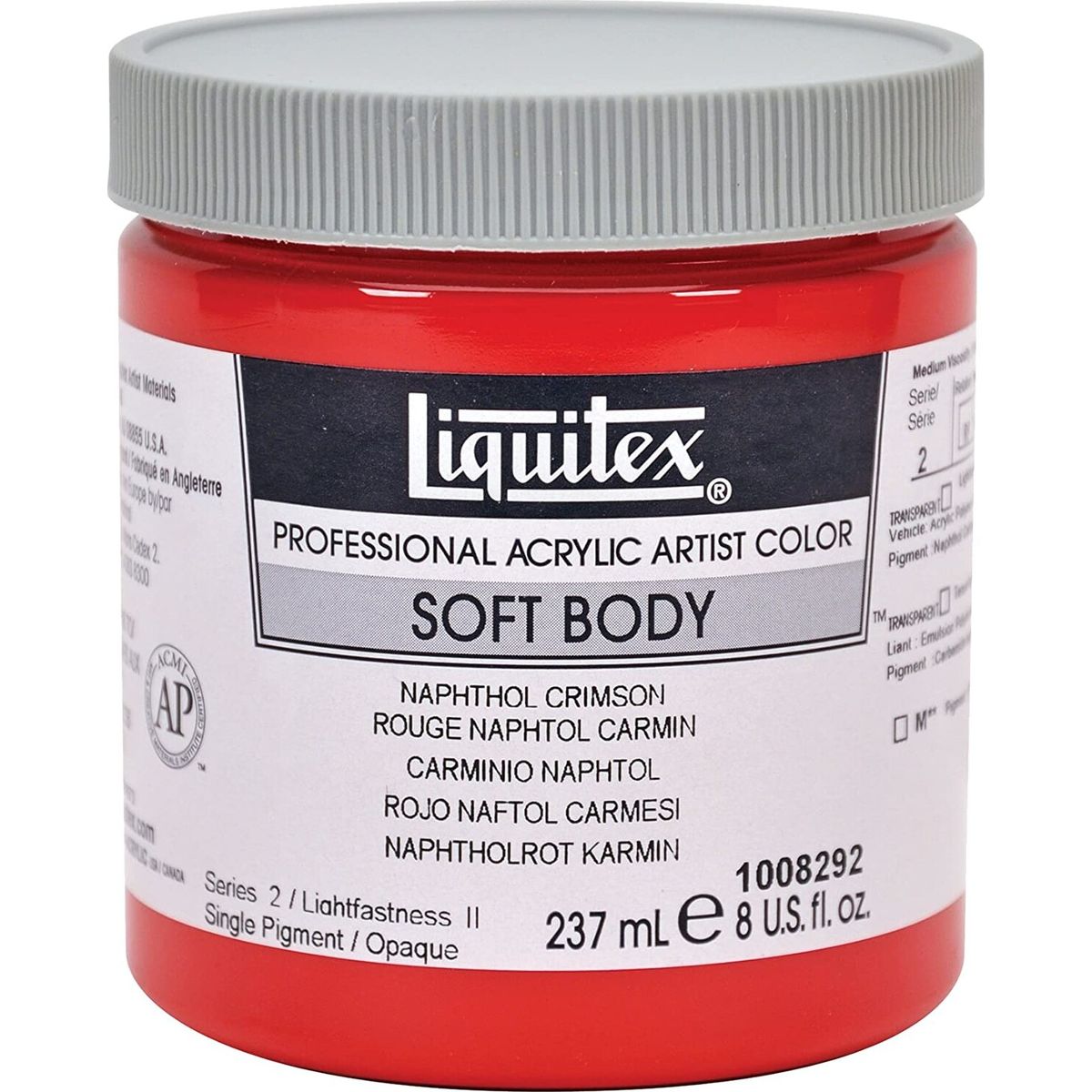 Liquitex - Basics Akrylmaling - Napthol Crimson 237 Ml