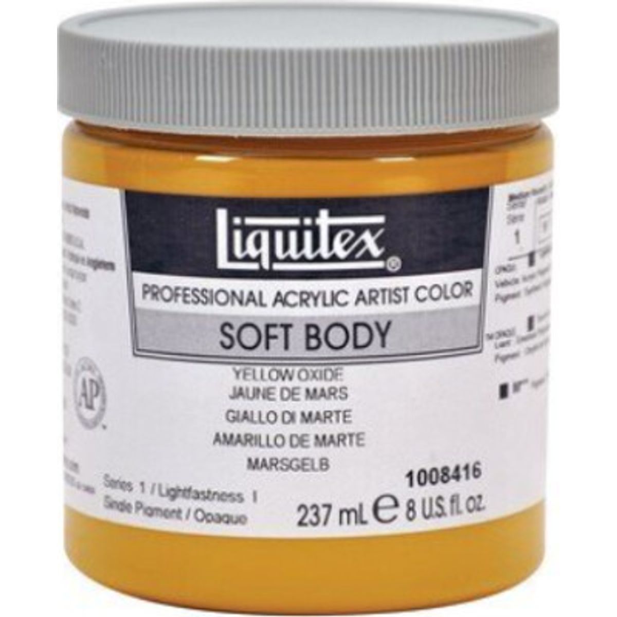 Liquitex - Soft Body Akrylmaling - Yellow Oxide 237 Ml