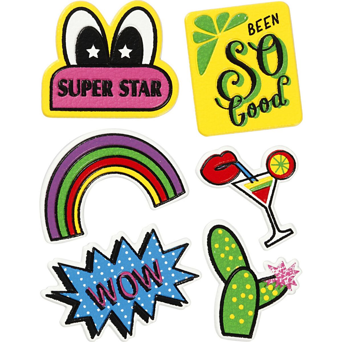 Klistermærker - Super Star - Soft Stickers