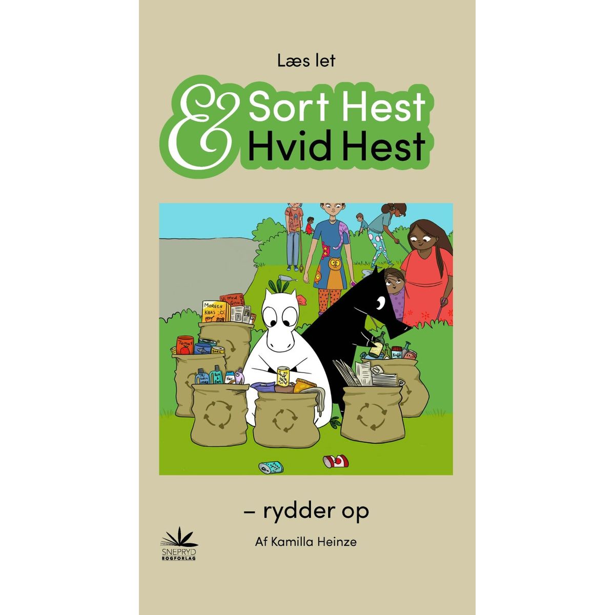 Sort Hest & Hvid Hest Rydder Op - Bog